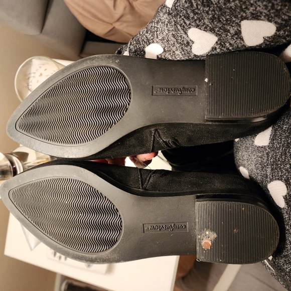 Comfort view knee high wide cafeSuede boots with tassels - Picture 5 of 7